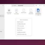 Aggiungere un menu contestuale Crea nuovo file in Nautilus