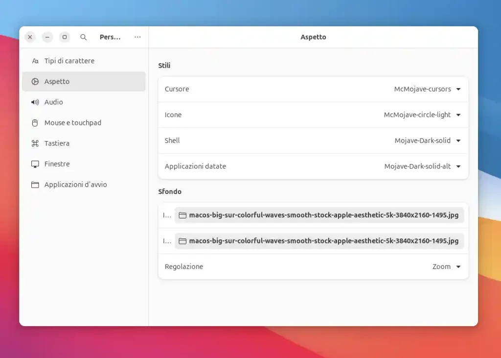 Gnome Tweak Mac OSX Ubuntu
