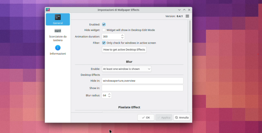 KDE Wallpaper Effects