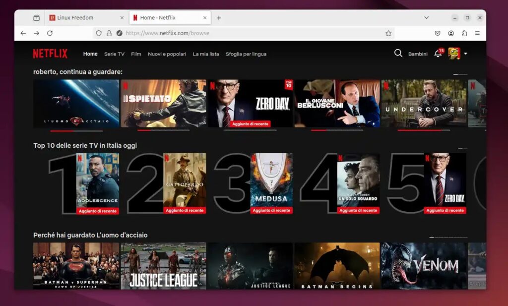 Netflix su Ubuntu Linux