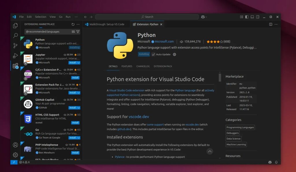Visual Studio Code su Ubuntu