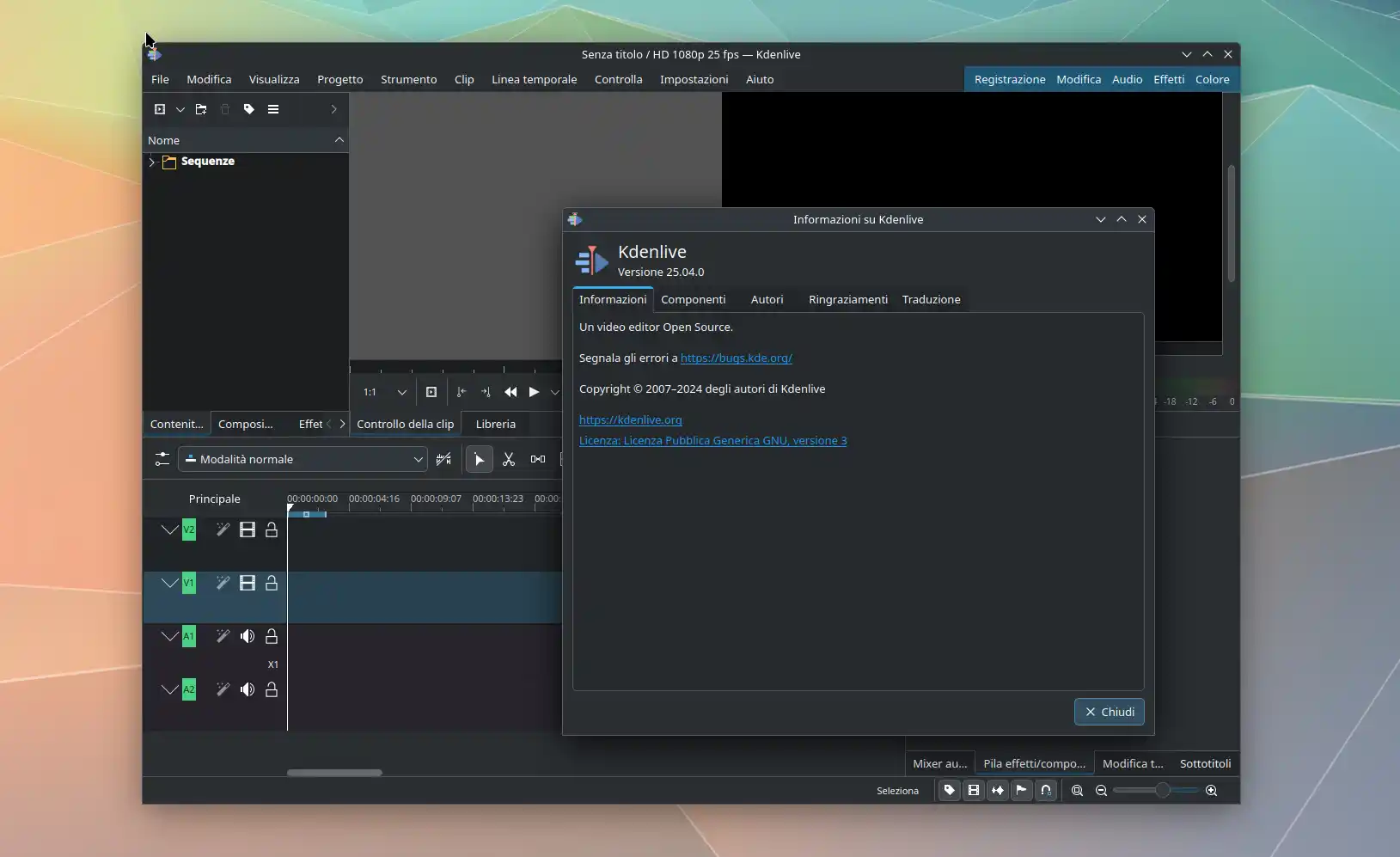 kdenlive 25 04
