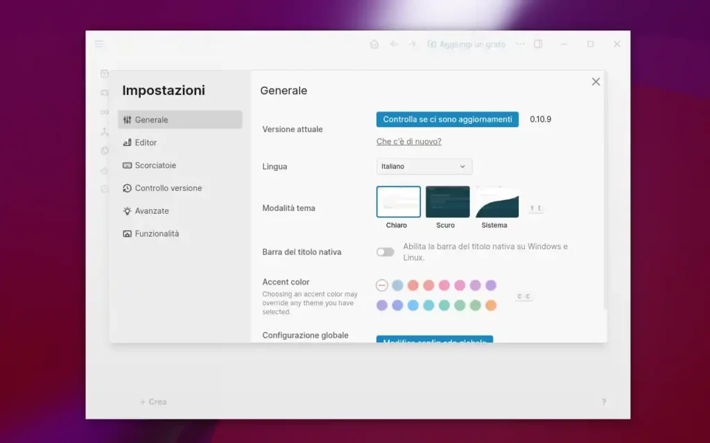 Logseq Preferenze