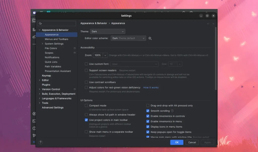 OpenIDE Settings