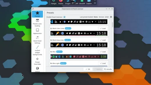 Panel Colorizer in KDE