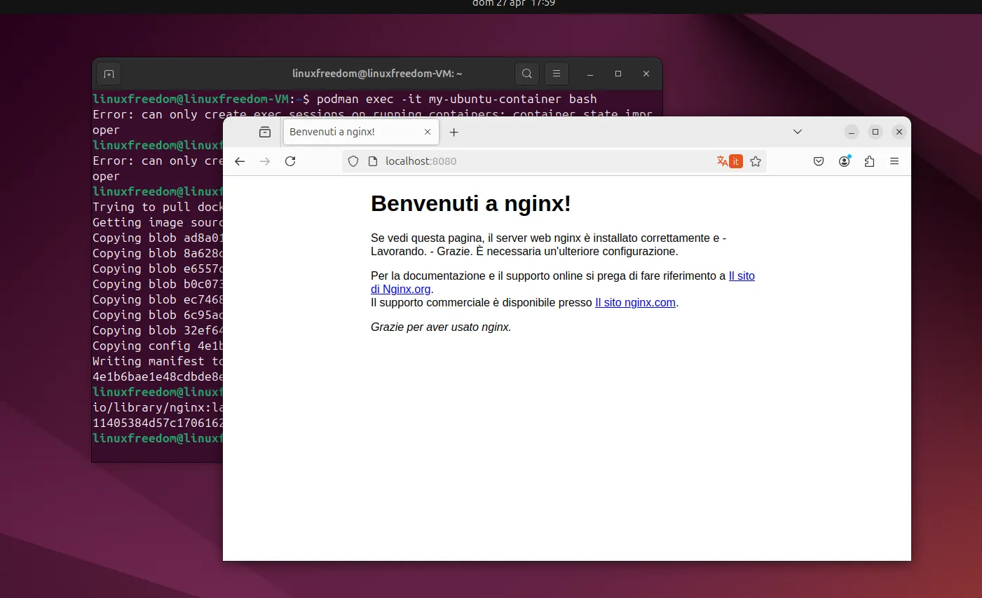 podman ubuntu