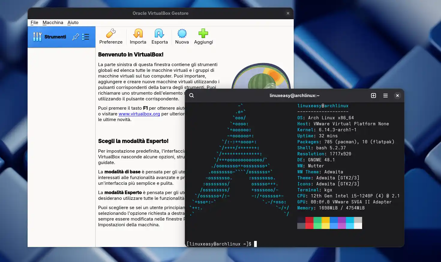 virtualbox arch linux