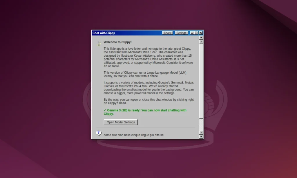 Clippy Desktop Assistant