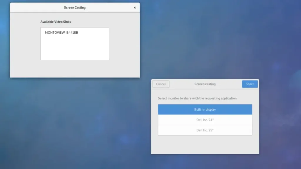 GNOME Network Displays