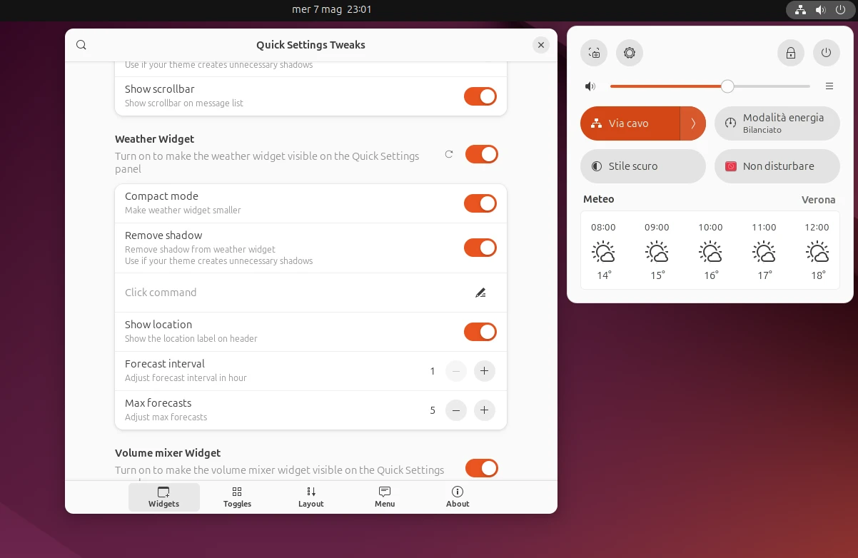 gnome quick settings tweaker