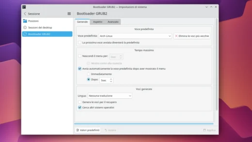 GRUB2 KCM