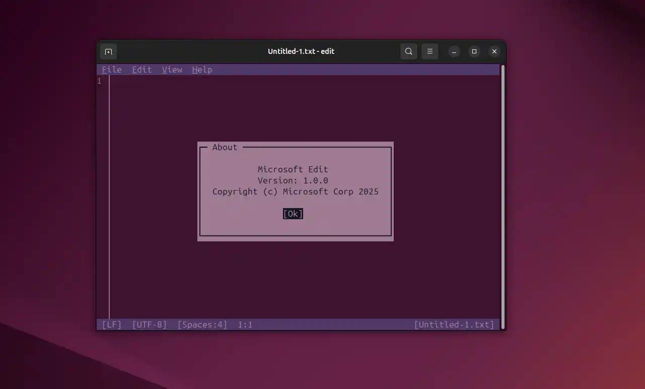 microsoft edit linux