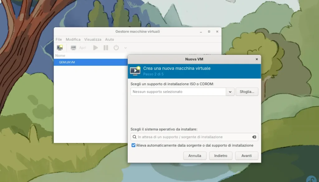 Virt Manager in Fedora