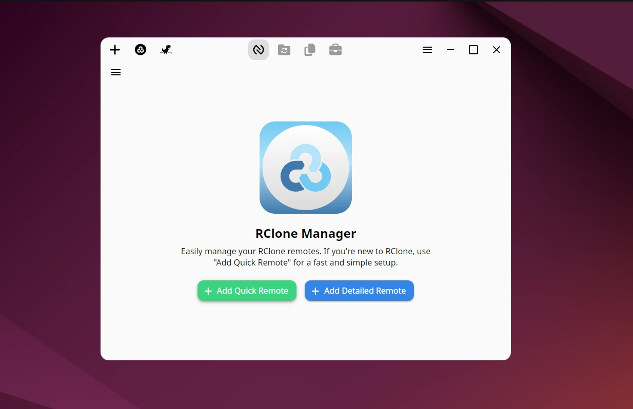 rclone manager