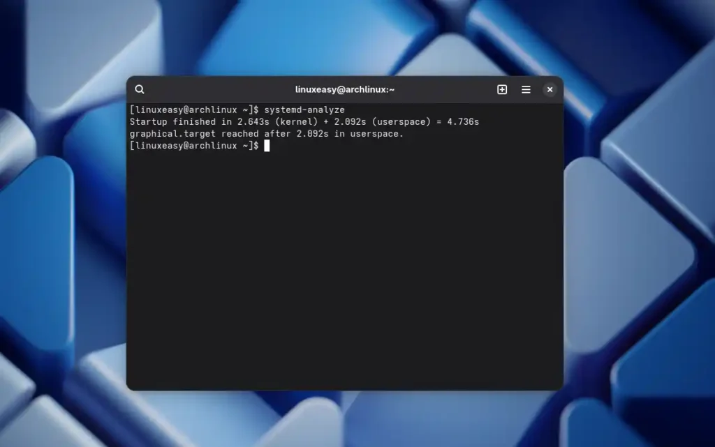 systemd-analyze