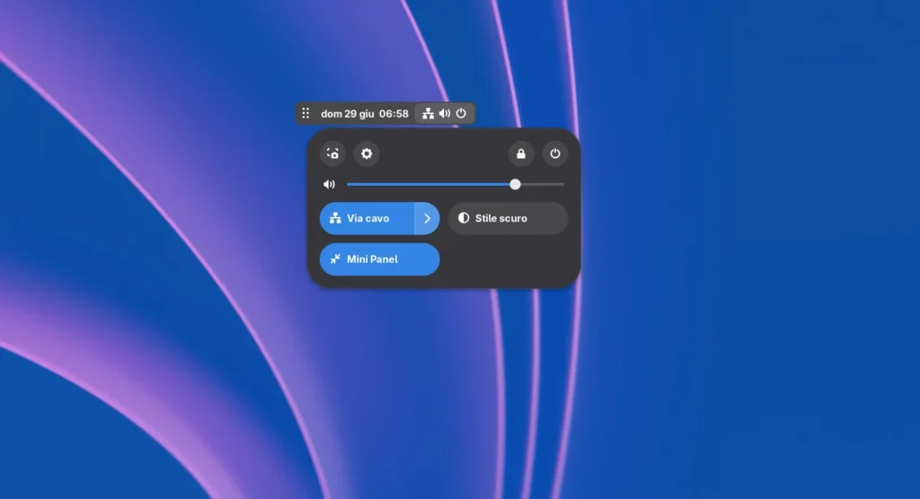 floating mini panel gnome extension