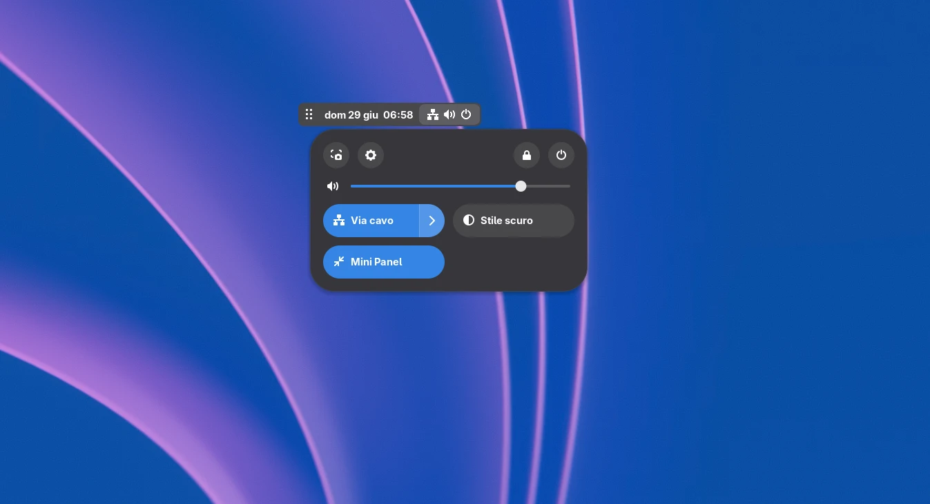 floating mini panel gnome extension