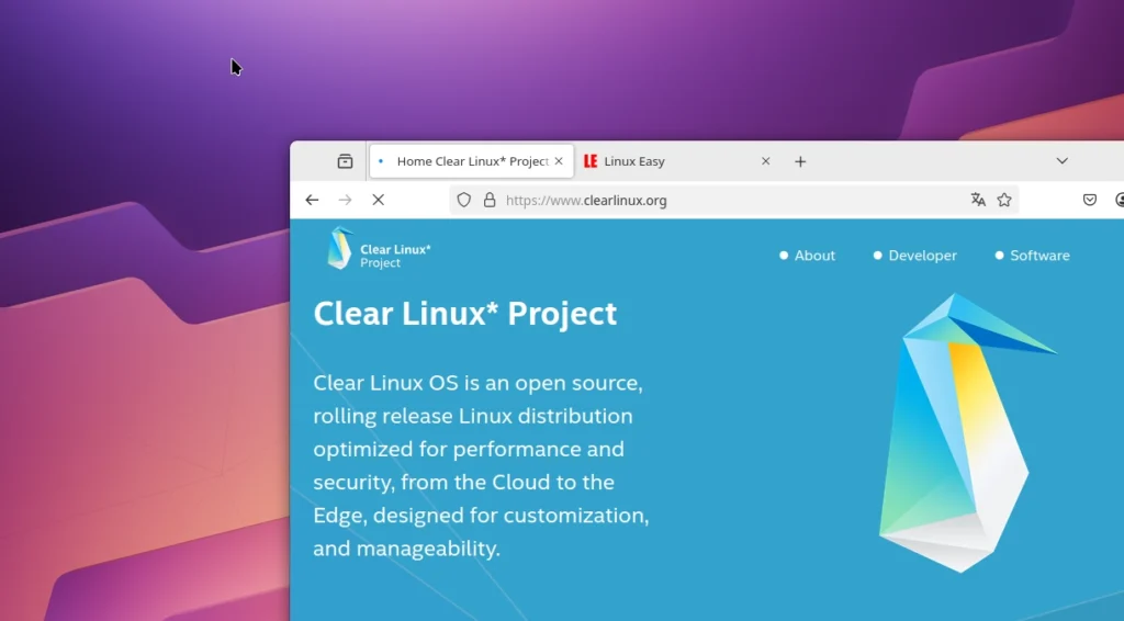 clear linux.os