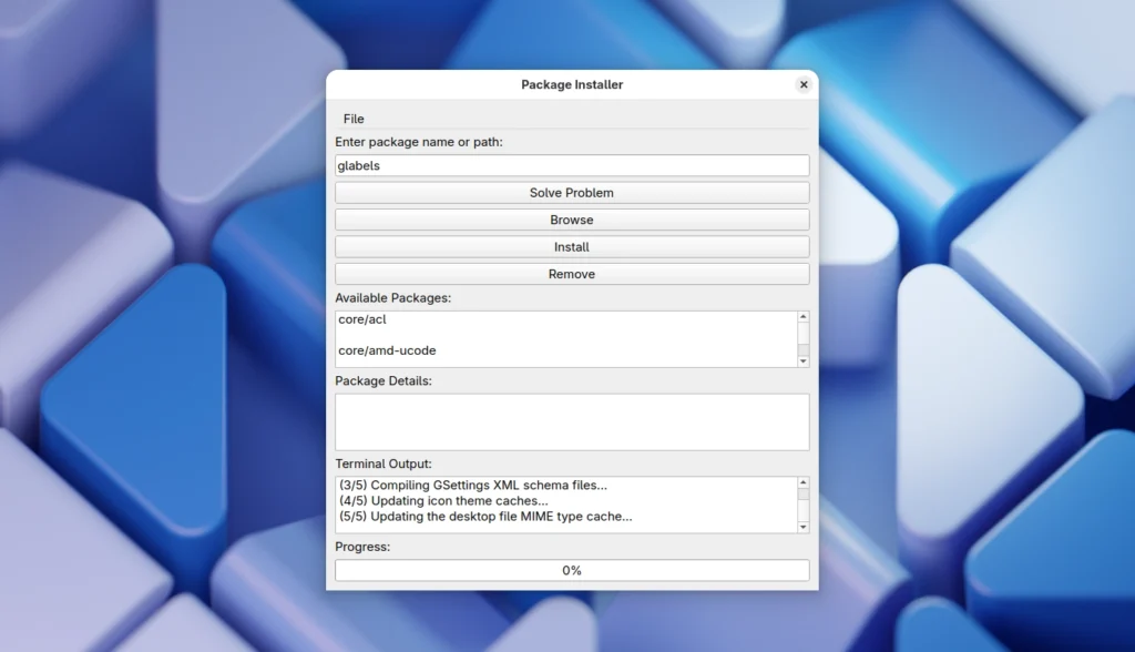 package installer gui