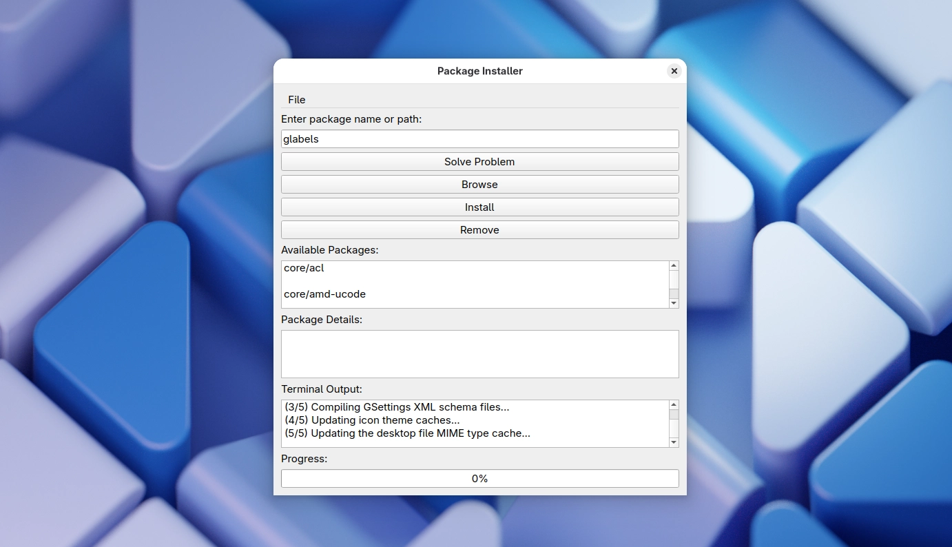 package installer gui