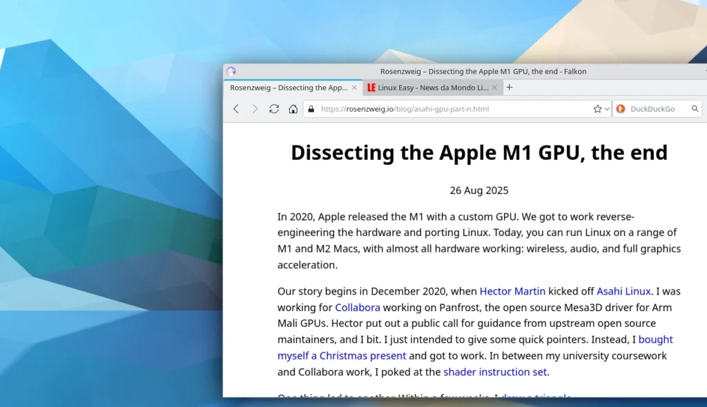 Alyssa Rosenzweig lascia Asahi Linux