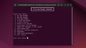 Linux App Manager eXtended