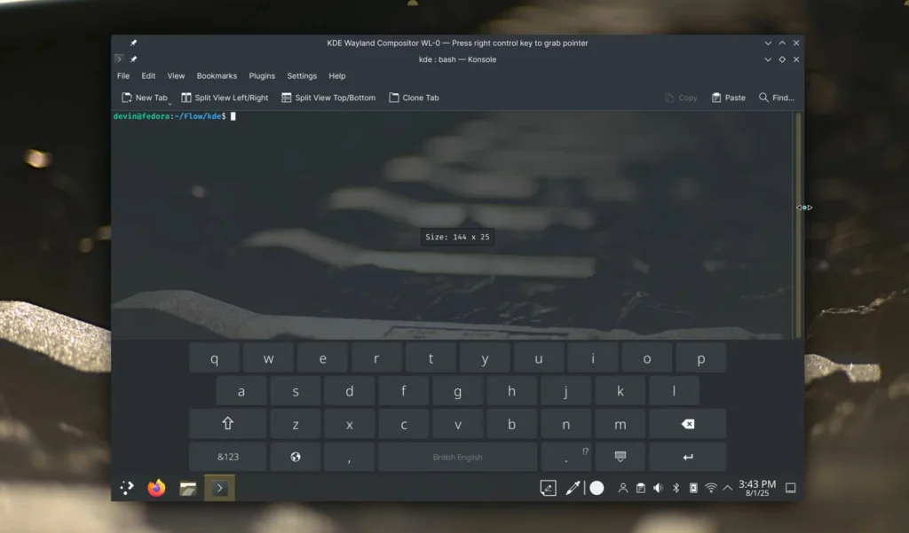 Plasma 6.5 KDE keyboard