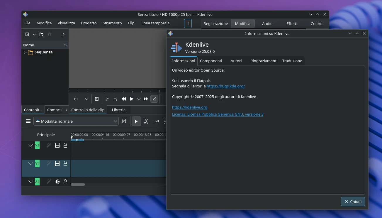 kdenlive 25 08 linux