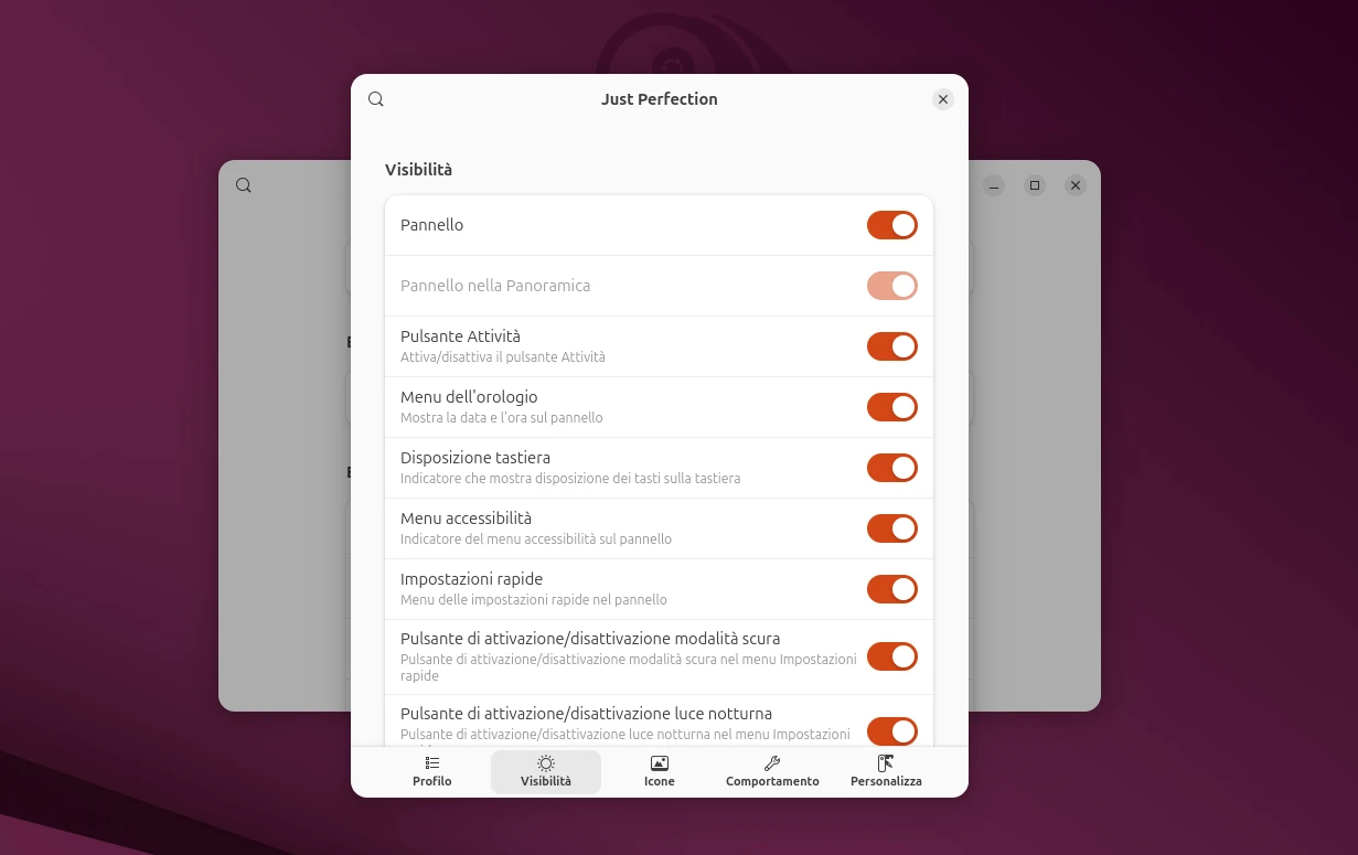 GNOME Just Perfection