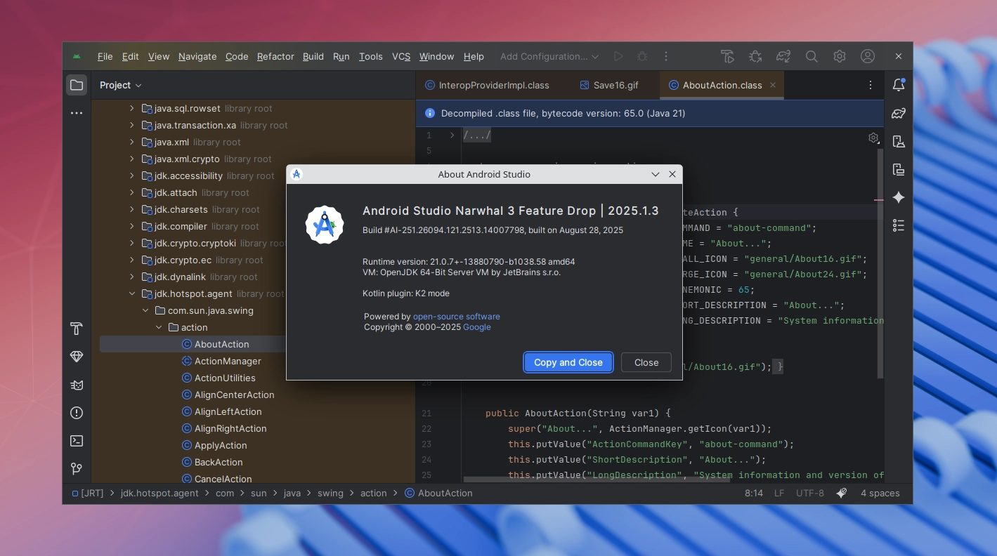 android studio 3 info