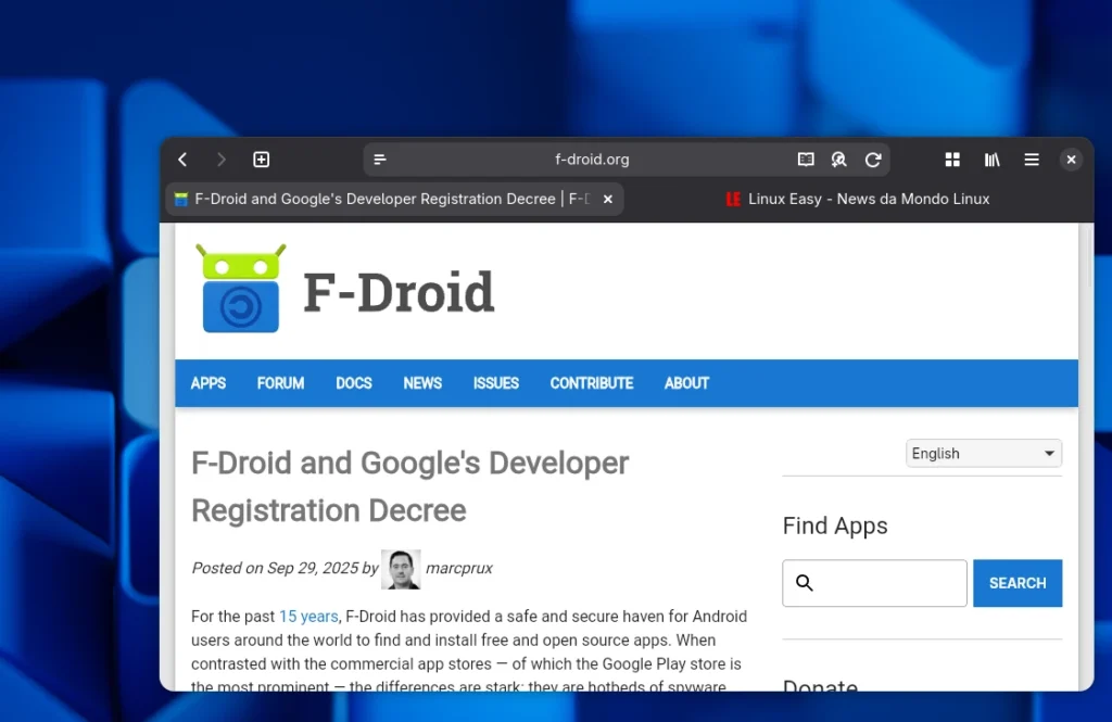 F-Droid contro Google