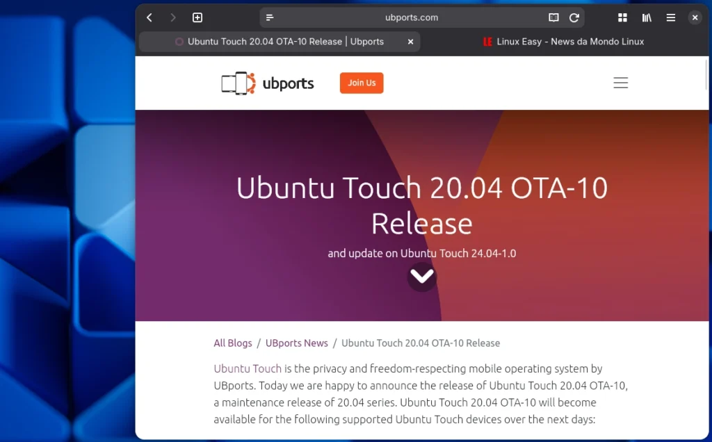 ubuntu touch 20 04 ota 10