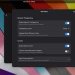 Vibe Panel trasforma il pannello di GNOME con trasparenze dinamiche