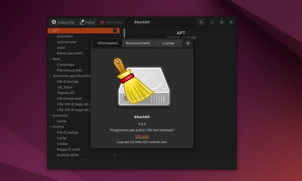 BleachBit 5.0.2 ubuntu