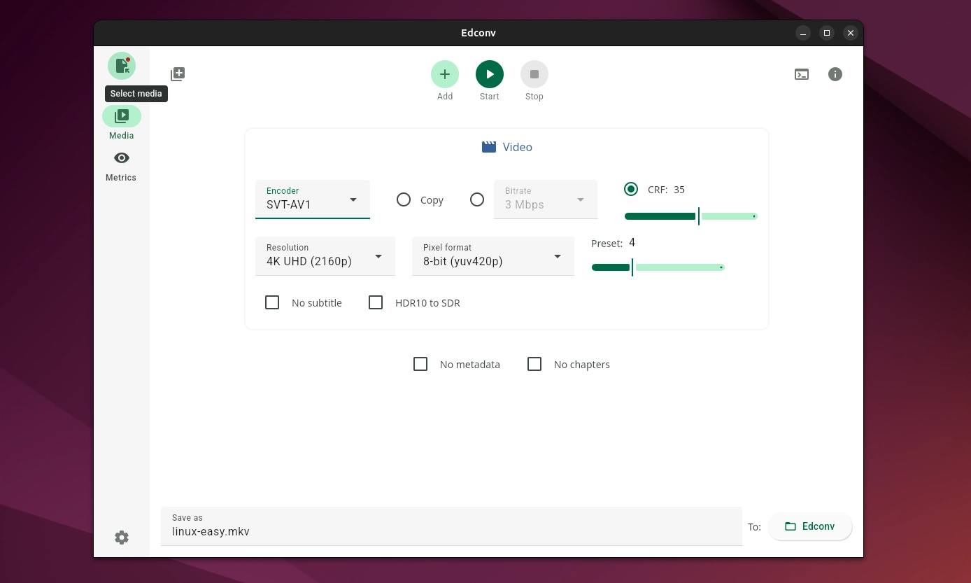 Scopri di più sull'articolo Edconv: converti video e audio su Linux con una GUI semplice e intuitiva