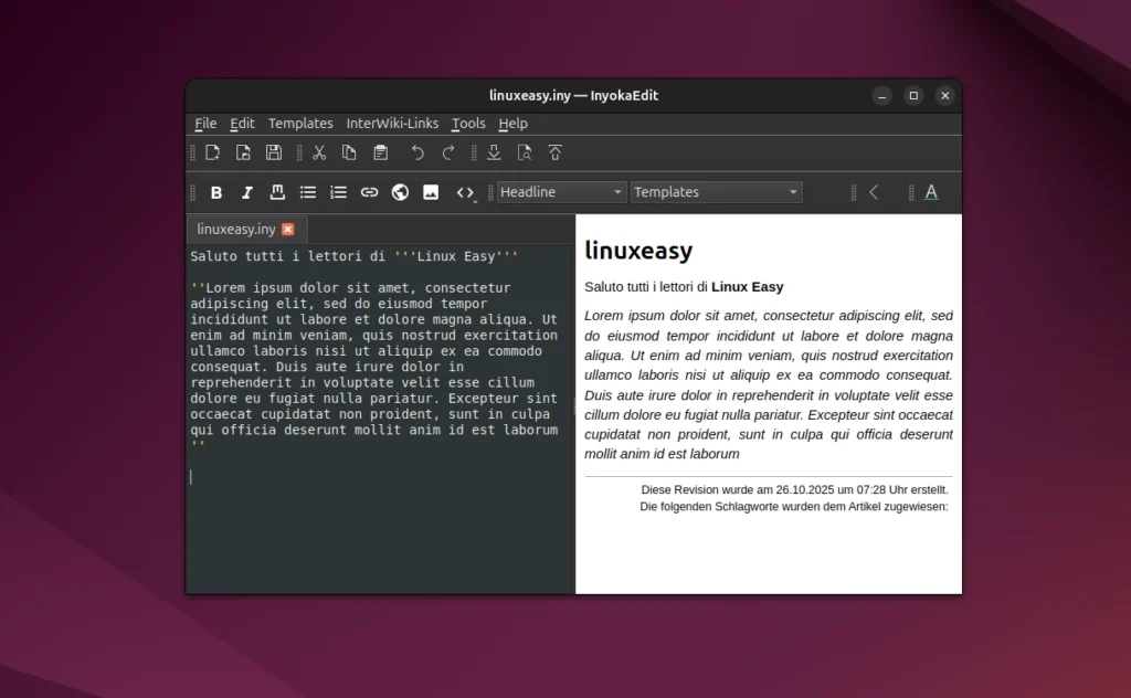 InyokaEdit Ubuntu Linux