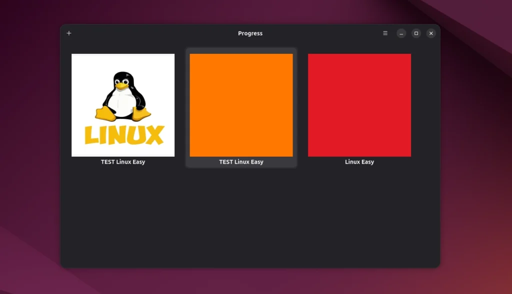 Progress GNOME Linux