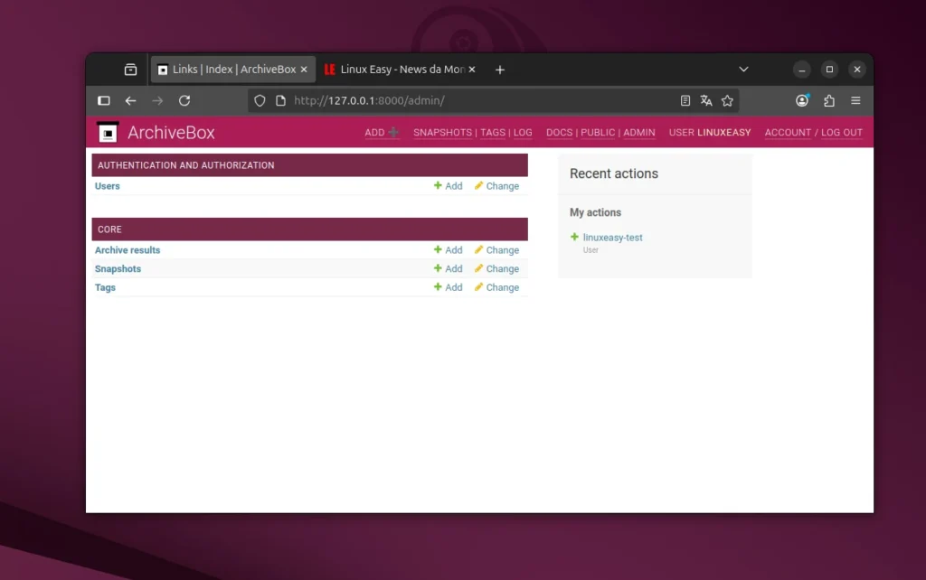 archivebox preferenze