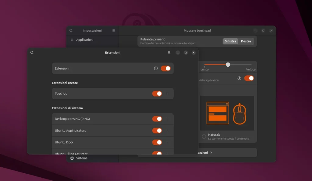 gnome extension touchup