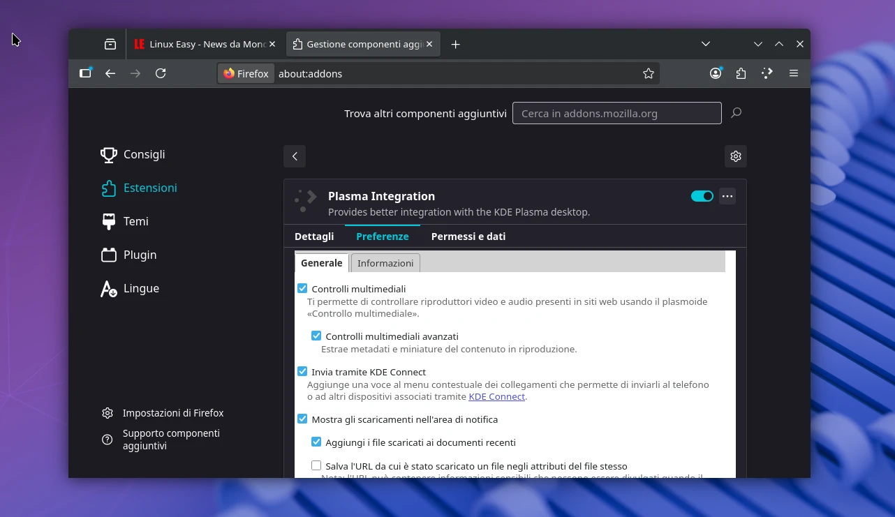 Scopri di più sull'articolo Plasma Browser Integration in Plasma 6.x: più controllo e sicurezza