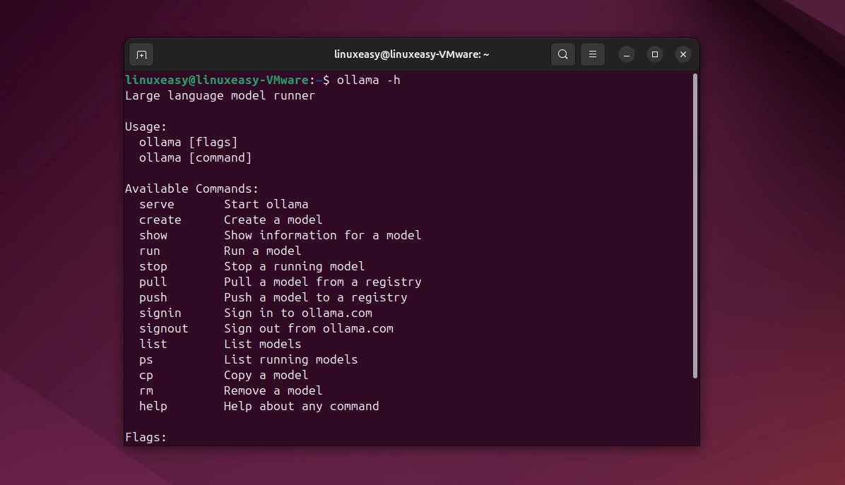 ollama ubuntu linux