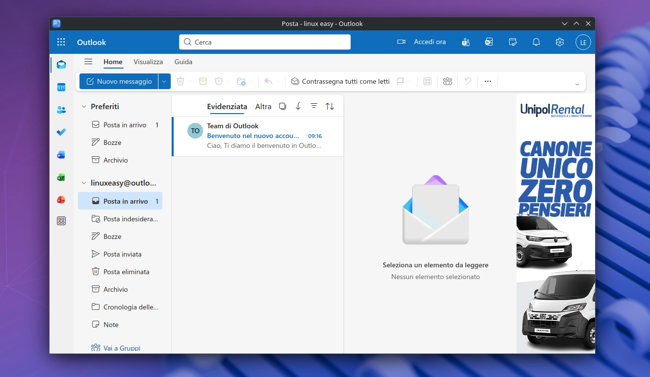 Prospect Mail su Linux