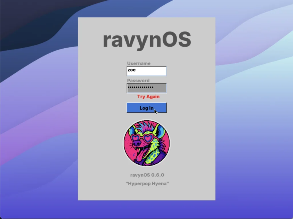 ravynos login