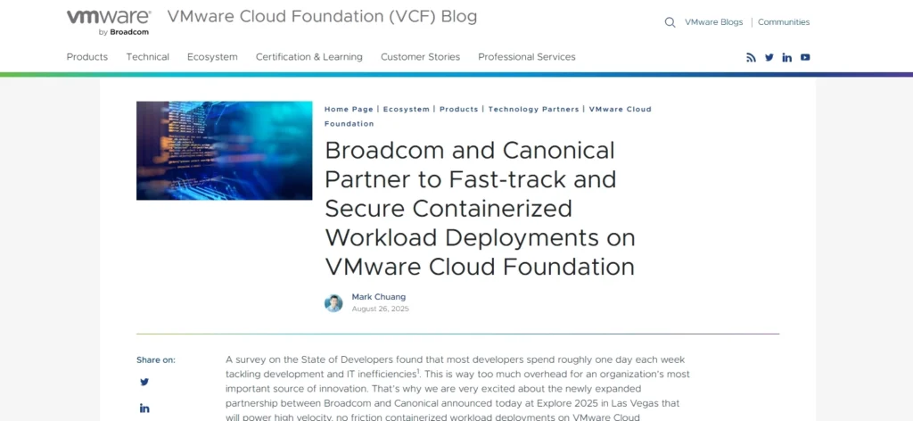 Ubuntu VMware Cloud Foundation