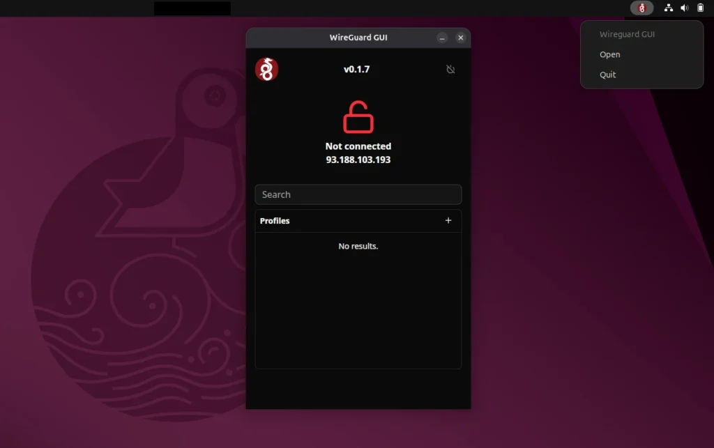 Wireguard GUI su Linux
