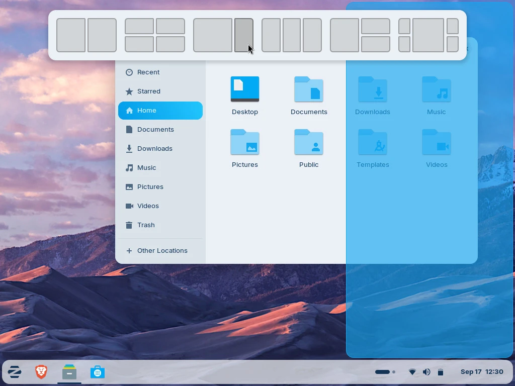 Zorin OS 18 Tiling
