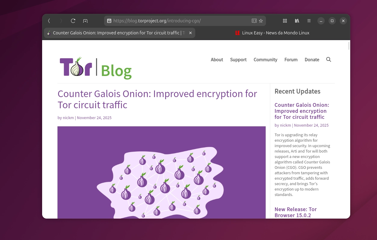 Counter Galois Onion Tor