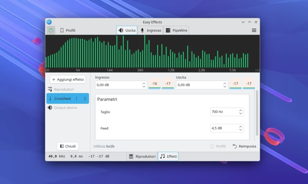 Easy Effects effetti