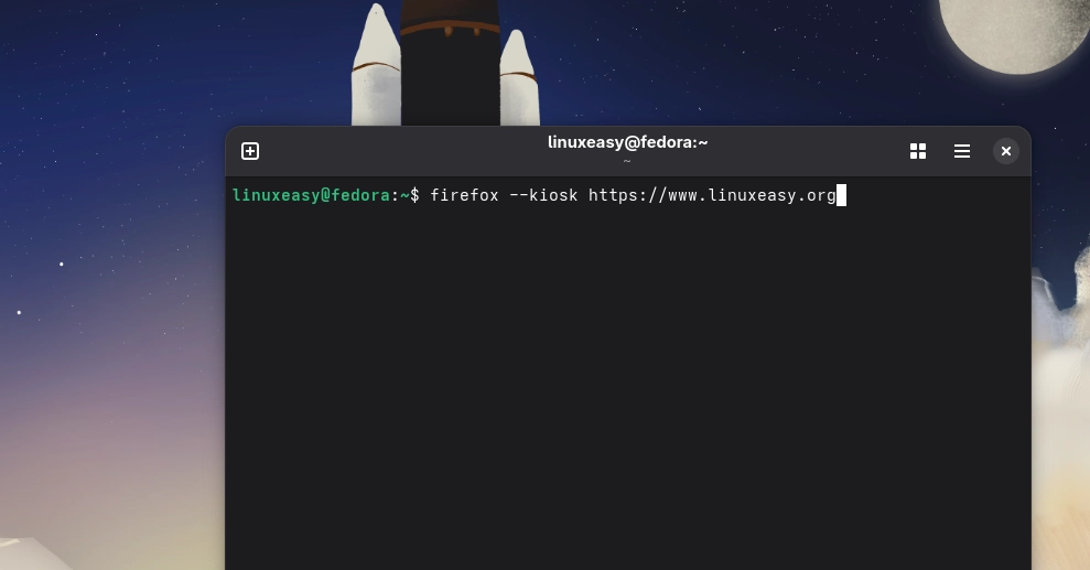 Firefox in Modalità Kiosk