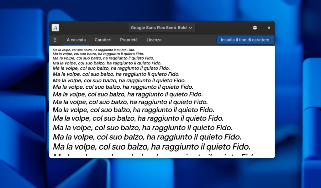 Google Sans Flex Linux